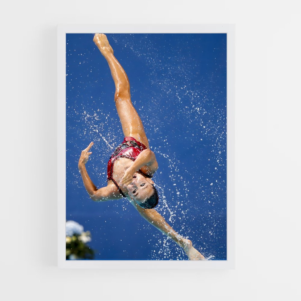 Poster Plongée Artistique – affiche Natation synchronisée (vue 3)